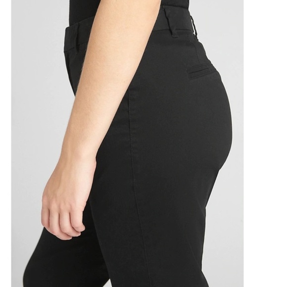 Gap Curvy Slim City Crop Pants 12 Black v489 - Picture 4 of 4